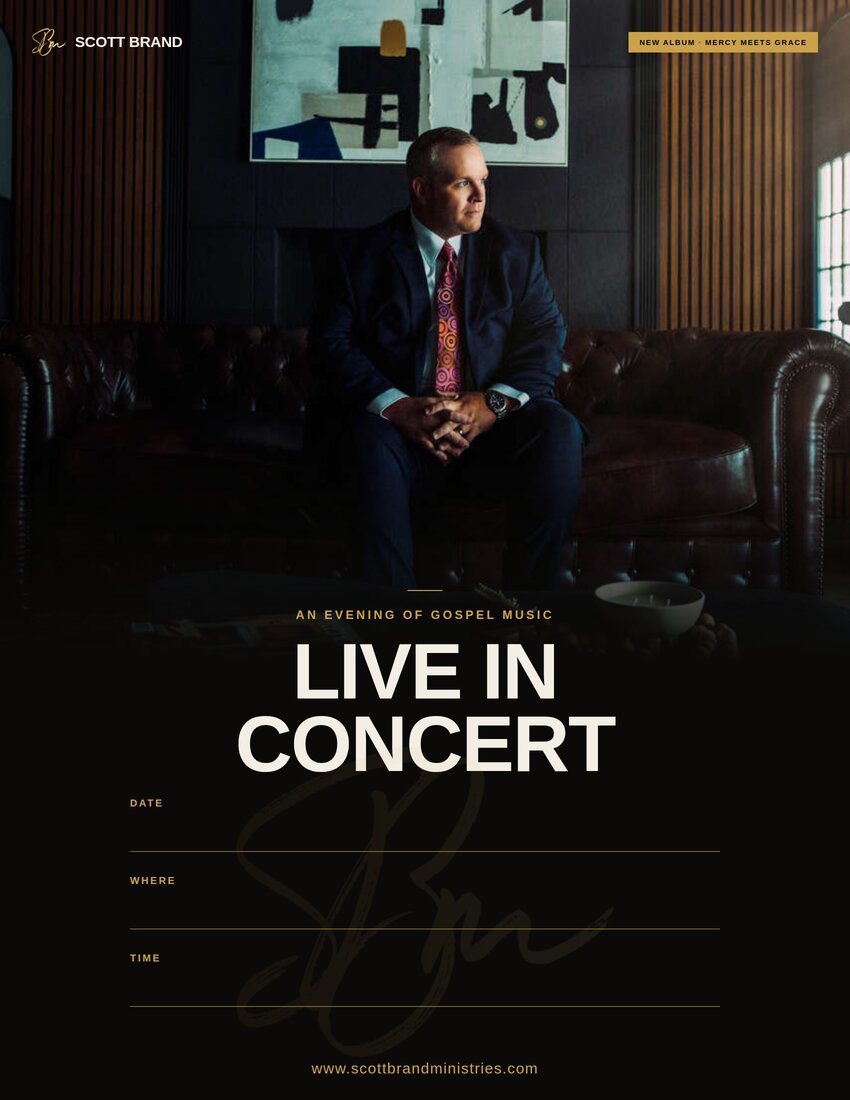 Scott Brand concert flier